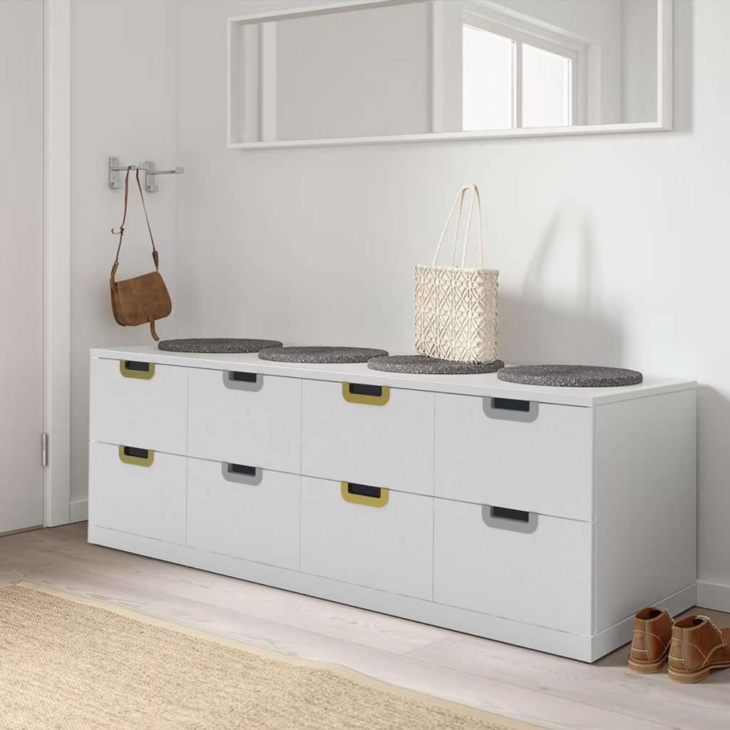 ikea nordli drawer handle gold silver