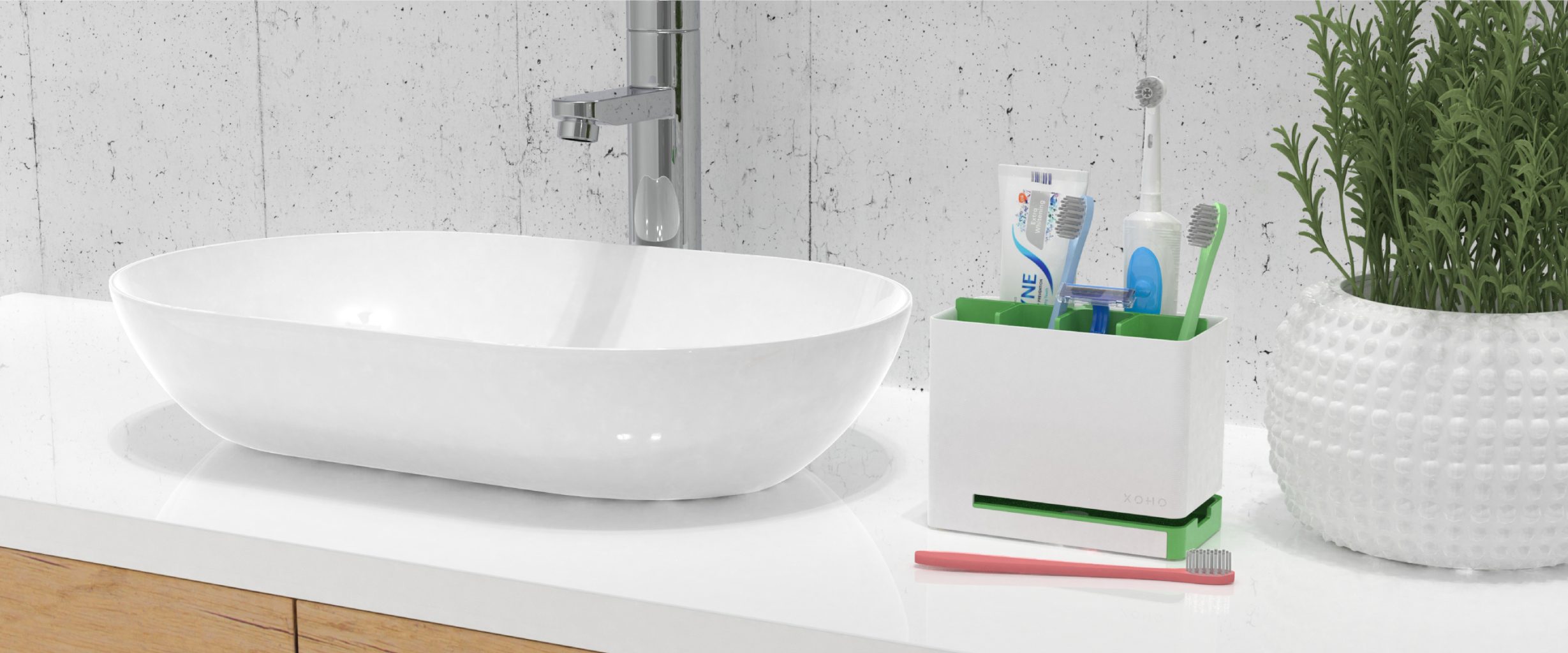 toothbrush caddy anti mold hero image scaled