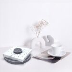 Magnetic napkin holder dark grey design table photo 3