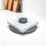 Magnetic napkin holder dark grey kitchen photo