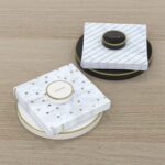 Magnetic napkin holder white and black design