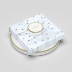 Magnetic napkin holder white design 2