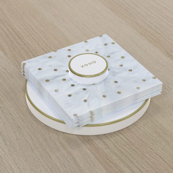Magnetic napkin holder white design