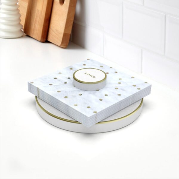 Magnetic napkin holder white design kitchen photo 3