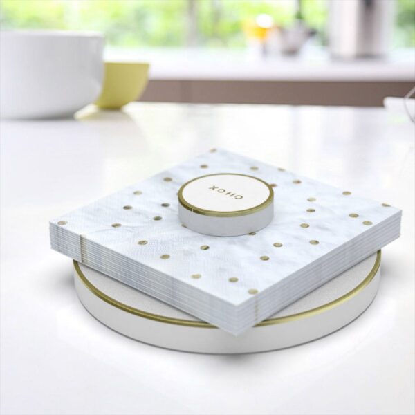 Magnetic napkin holder white design kitchen photo 5