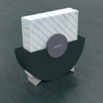 Modern napkin holder design black