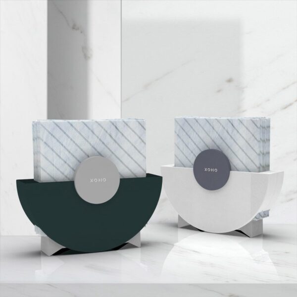 Modern napkin holder design black and white colors
