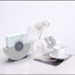 Modern napkin holder design grey 10