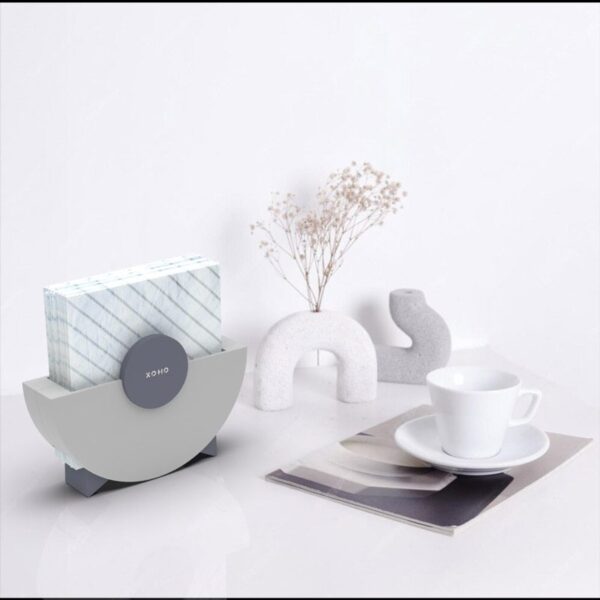 Modern napkin holder design grey 10