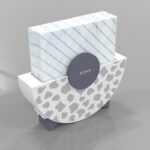 Modern napkin holder design grey 1a