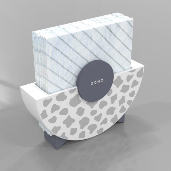 Modern napkin holder design grey 1a