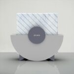 Modern napkin holder design grey 2