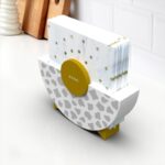 Modern napkin holder design grey and beige