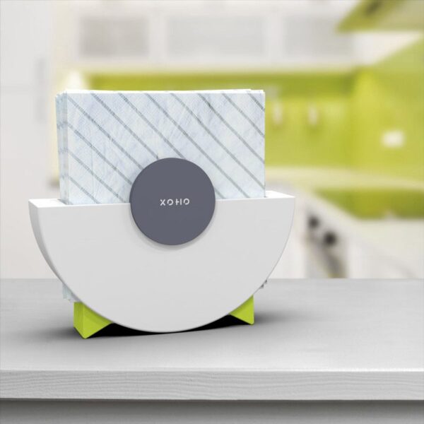 Modern napkin holder design grey and white 4