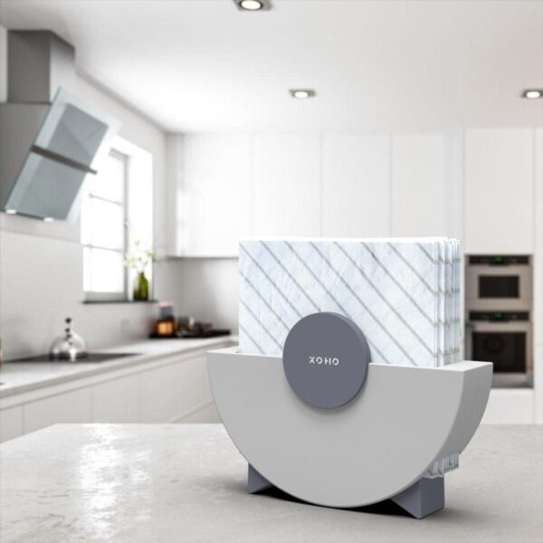 Modern napkin holder design grey in kitchen 3