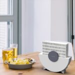 Modern napkin holder designwhite and grey in kitchen