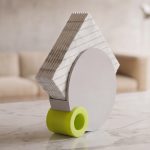 modern napkin holder dramatic lighting
