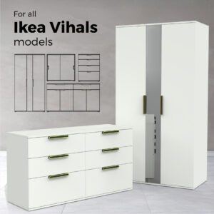 ikea vihals set large drawer handle nubla