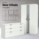 ikea vihals set small drawer handle renodlad