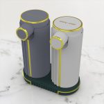 soap dispenser with tray black