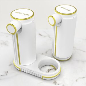 soap dispenser with tray white