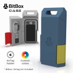 Bitbox wallet case airtag holder open close
