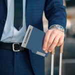 passport holder airport held by passenger