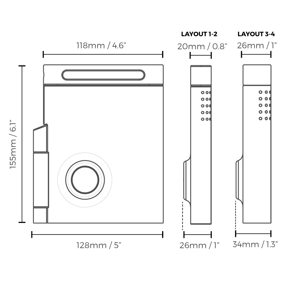 passport holder dimensions with tag