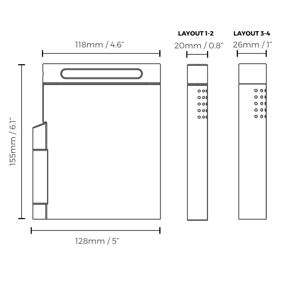 passport holder dimensions