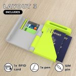 passport holder layout open