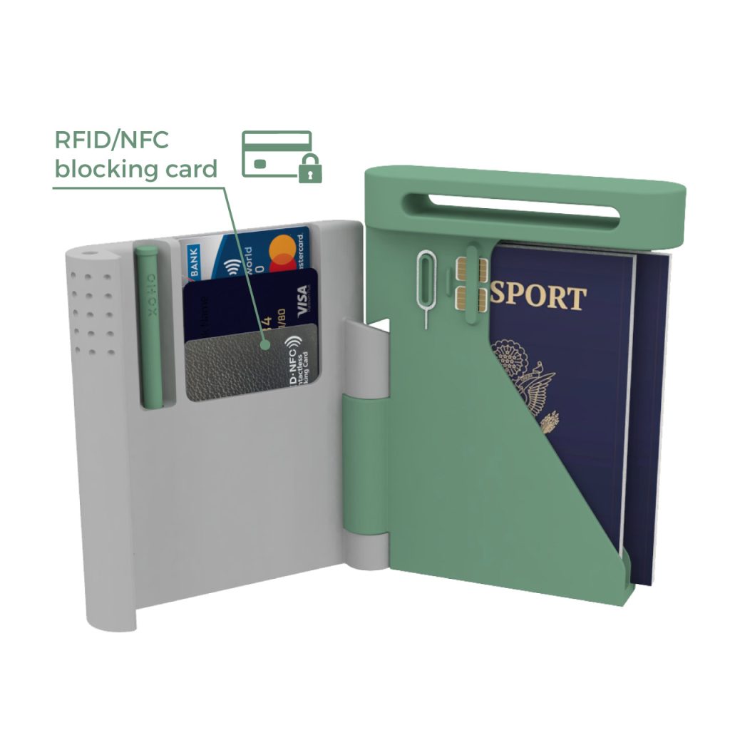 passport holder with rfid security card