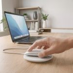 apple magic mouse dock desk setup hand
