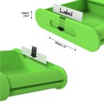 ikea skadis shelf drawer label holder detail