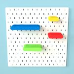 ikea skadis shelf drawer lego front