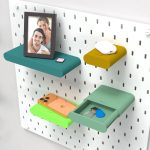 ikea skadis shelf drawer with accessories