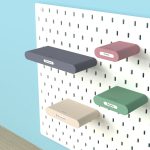 ikea skadis shelf drawer with label holder all sizes