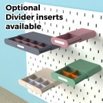 ikea skadis shelf drawer with label holder optional dividers