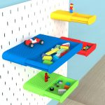 ikea skadis shelf drawer with lego parts