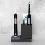 electric toothbrush holder charger black