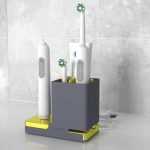 electric toothbrush holder charger grey