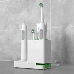 electric toothbrush holder charger white