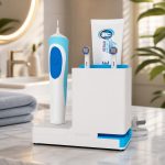 electric toothbrush holder with charger bathroom