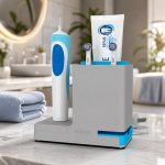 electric toothbrush holder with charger bathroom
