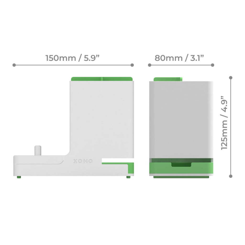 electric toothbrush holder with charger dimensions