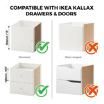 IKEA kallax drawer doors models