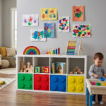 ikea kallax door drawer overlays childcare decor